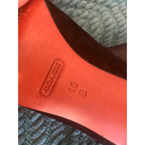 COACH Tina Ankle Boots in Black Size 10 Shoe Bootie BUCKLE BIKER HIGH HEEL - Picture 7 of 9